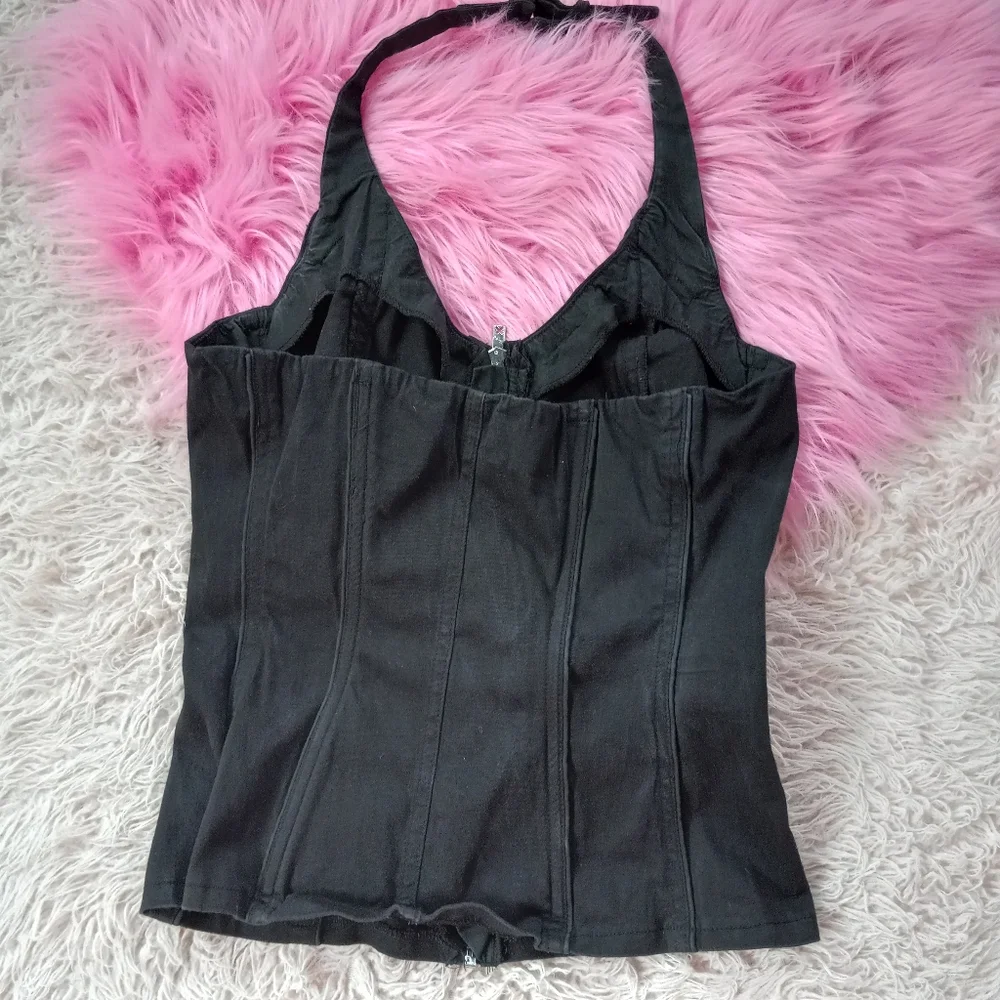 Tripp NYC gothic buckles & chains boned corset! SOLD @hosted store-Cheap Chick - Picture 3 of 5